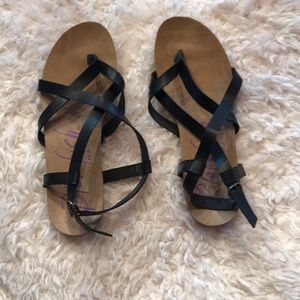 Black Blowfish sandals